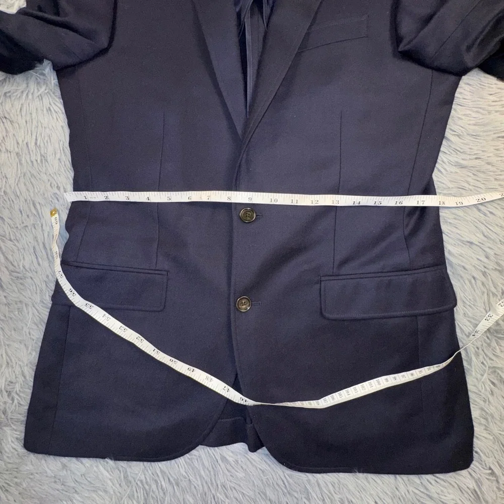 J Crew Blazer Men's 38R Ludlow Slim Fit American Woolen Navy Unstructured Jacket